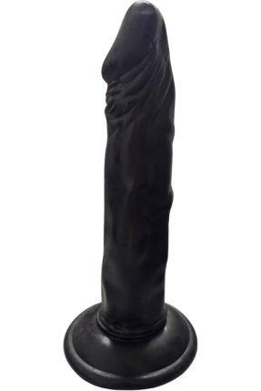 Gerçekçi Testissiz Siyah Dildo 21 cm