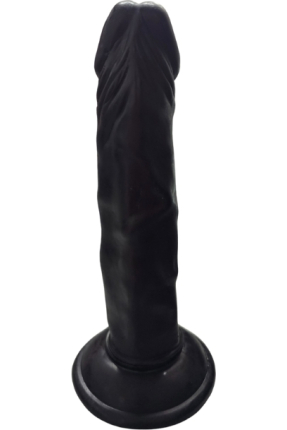 Gerçekçi Testissiz Siyah Dildo 21 cm