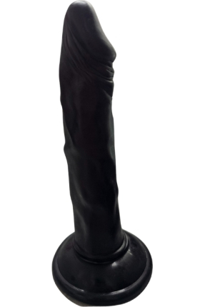 Gerçekçi Testissiz Siyah Dildo 21 cm