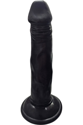 Gerçekçi Testissiz Siyah Dildo 21 cm
