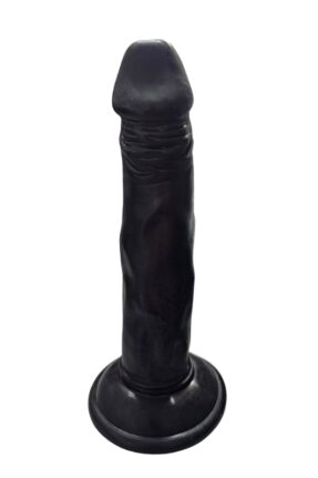 Realistic Black Dildo Without Testicles, 21 cm