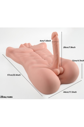 L-Join Gerçekçi 11.3 Kg Yarım Vücut Erkek Penis Mastürbatör
