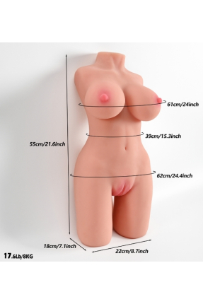 L-Join Gerçekçi 8 Kg Yarım Vücut Vajina Mastürbatör