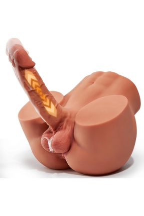 L-Join Gerçekçi İleri Geri Haraketli Titreşimli 5 Kg Kalça Vajina Dildo Mastürbatör