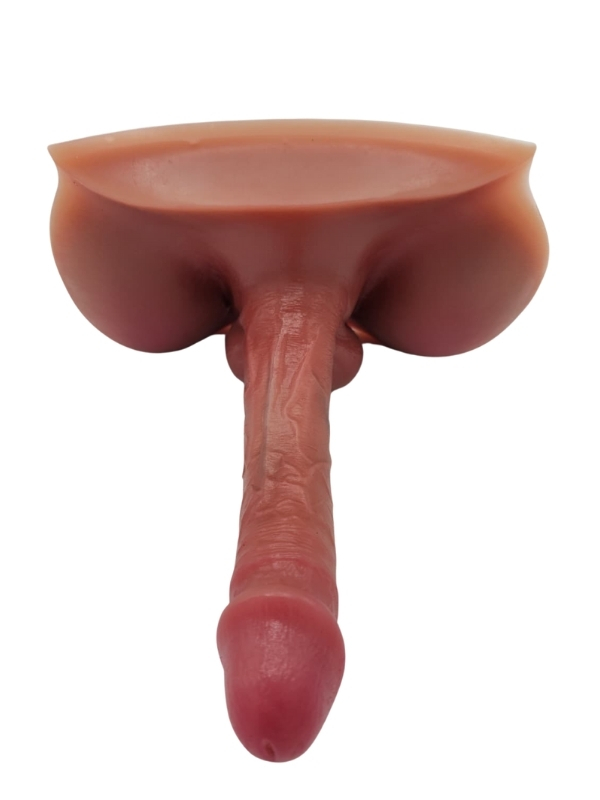 Gerçekçi Yarım Vücut Dildo Mastürbatör 19 CM - Görsel 5