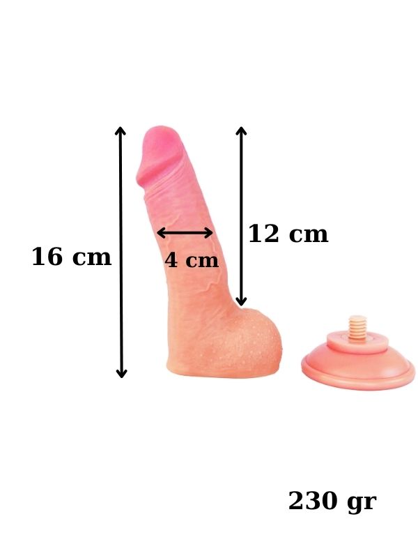 Ultra Gerçekçi 16 Cm Kıkırdaklı Dildo - Görsel 2
