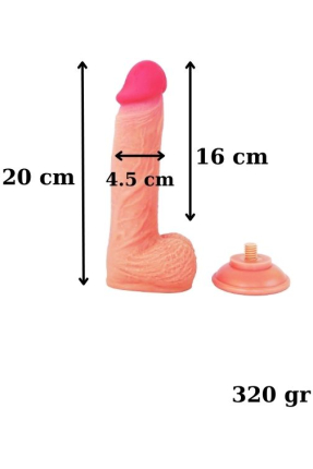 Ultra Gerçekçi 20 Cm Kıkırdaklı Dildo