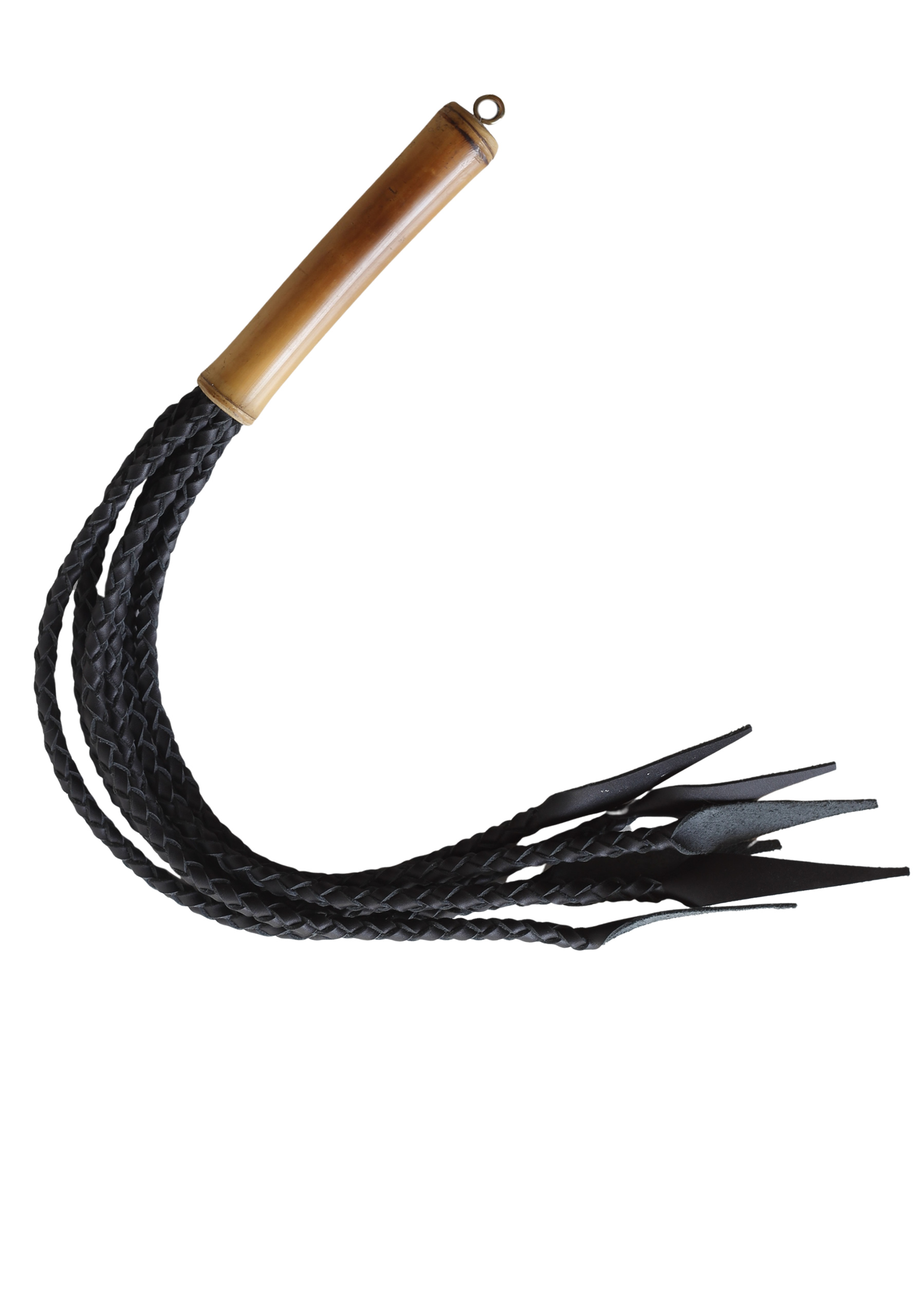 Bambu Saplı Örgülü Flogger Kırbaç - Image 2