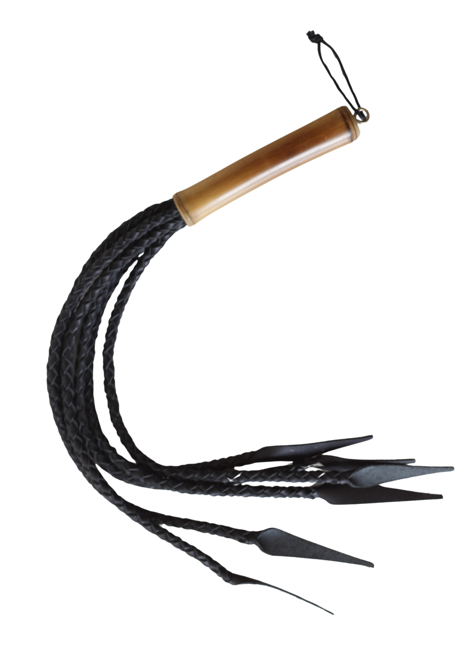 Bambu Saplı Örgülü Flogger Kırbaç - Image 3