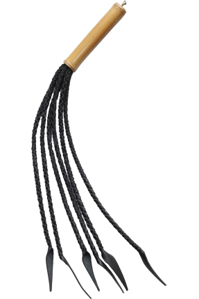 Bambu Saplı Örgülü Flogger Kırbaç