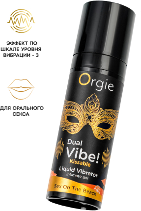 Orgie Dual Vibe Kissable Sex on the Beach – Çift Etkili Yenilebilir Kayganlaştırıcı Jel 15 ml