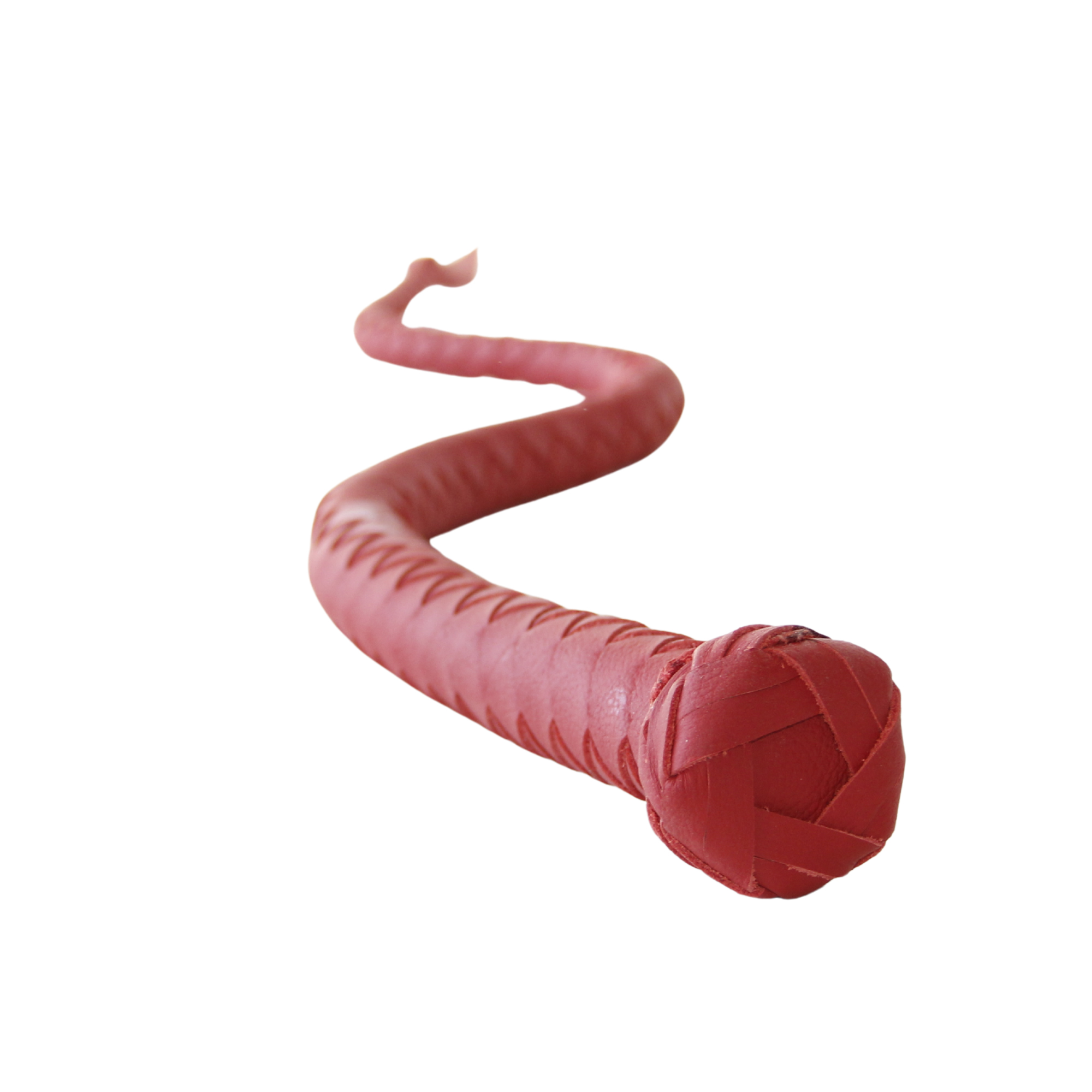 Axis Signal Whip Hakiki Deri Kırbaç, Bordo, 75 cm - Görsel 3