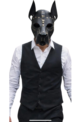 Guard Leather Dog Mask
