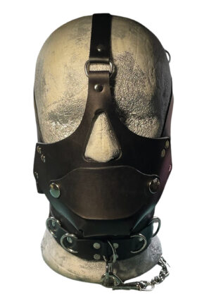 Genuine Leather BDSM Muzzle Face Harness (Image 1)