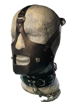 Genuine Leather BDSM Muzzle Face Harness
