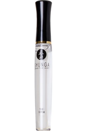Shunga "Divine Delight" lip gloss, icy fire effect, strawberry and champagne, 10 ml