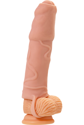 Penis Kılıfı – Boyut Artırıcı, TPE, Ten Rengi, 16 cm