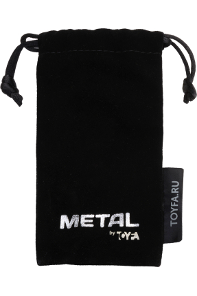 Metal by TOYFA Anal Plug, Metal, silver, blue crystal, 7.2 cm, Ø 4 cm, 130 g