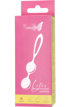 Eromantica Lotus vaginal balls, silicone, pink, 17 cm