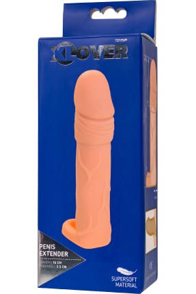 XLover by TOYFA Penis Sleeve – Size Enhancer, TPE, Skin Tone, 16 cm