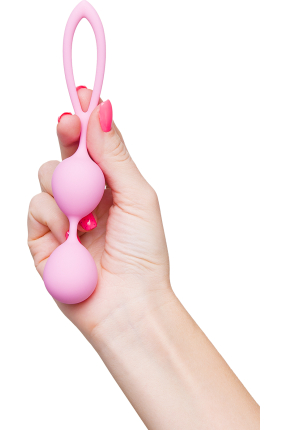 Eromantica Lotus vaginal balls, silicone, pink, 17 cm