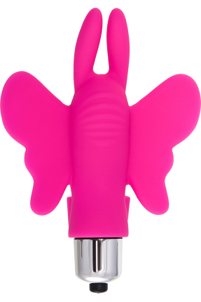 Eromantica Butterfly parmak Kelebek vibratörü, Silikon, pembe, 10 cm