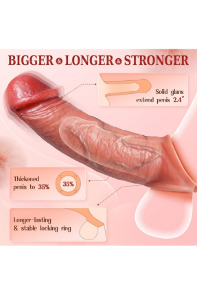 22 cm Penis Sleeve – Realistic Textured Extender
