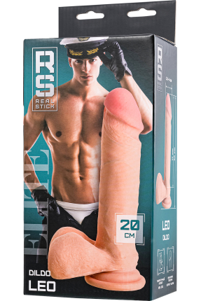 RealStick Elite Leo Dildo Realistic, TPR, Nude, 20 cm