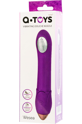 Wesea Silicone Vibrating Shower Head – Purple, 20.5 cm