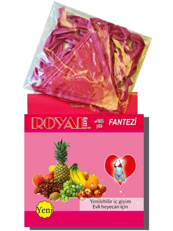 Royal Edible Thong Bra Mixed Fruit Flavor 1 Royal Edible Thong Bra Mixed Fruit Flavor