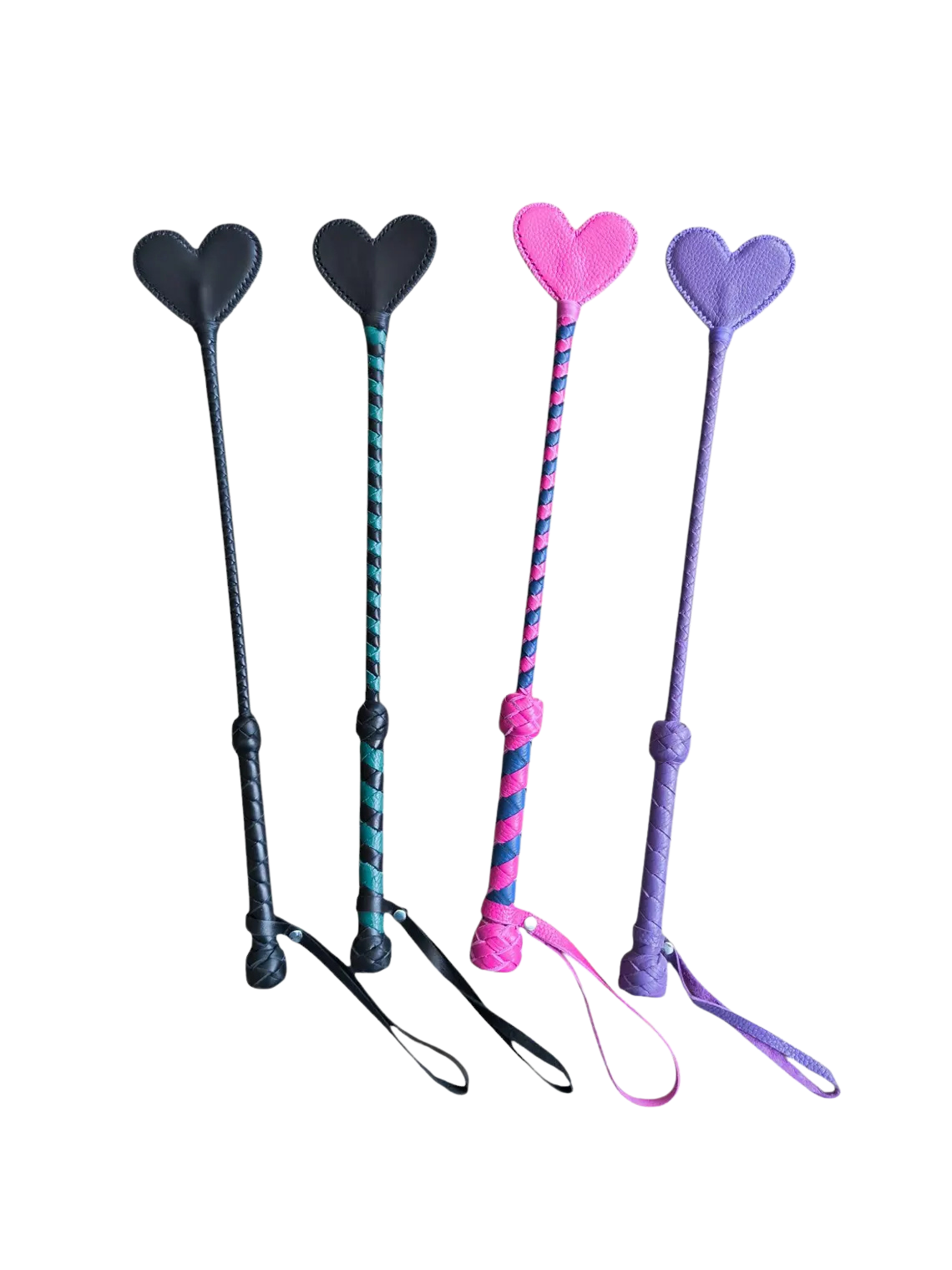 Kalp Uçlu El Yapımı Hakiki Deri Riding Crop 2 Kalp Uçlu El Yapımı Hakiki Deri Riding Crop - Görsel 2