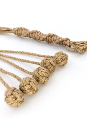 Shibari Eğitimleri, El Yapımı Deri Ürünler, BDSM Ürünleri, Sex Shop 79 Jute Monkey Fist Flogger