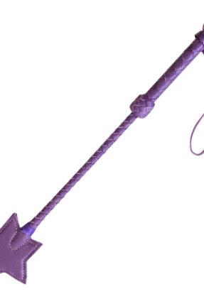 Star-Ended Handmade Leather Riding Crop