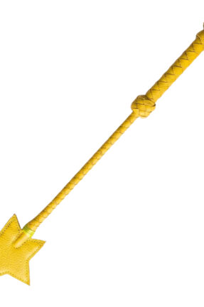 Star-Ended Handmade Leather Riding Crop