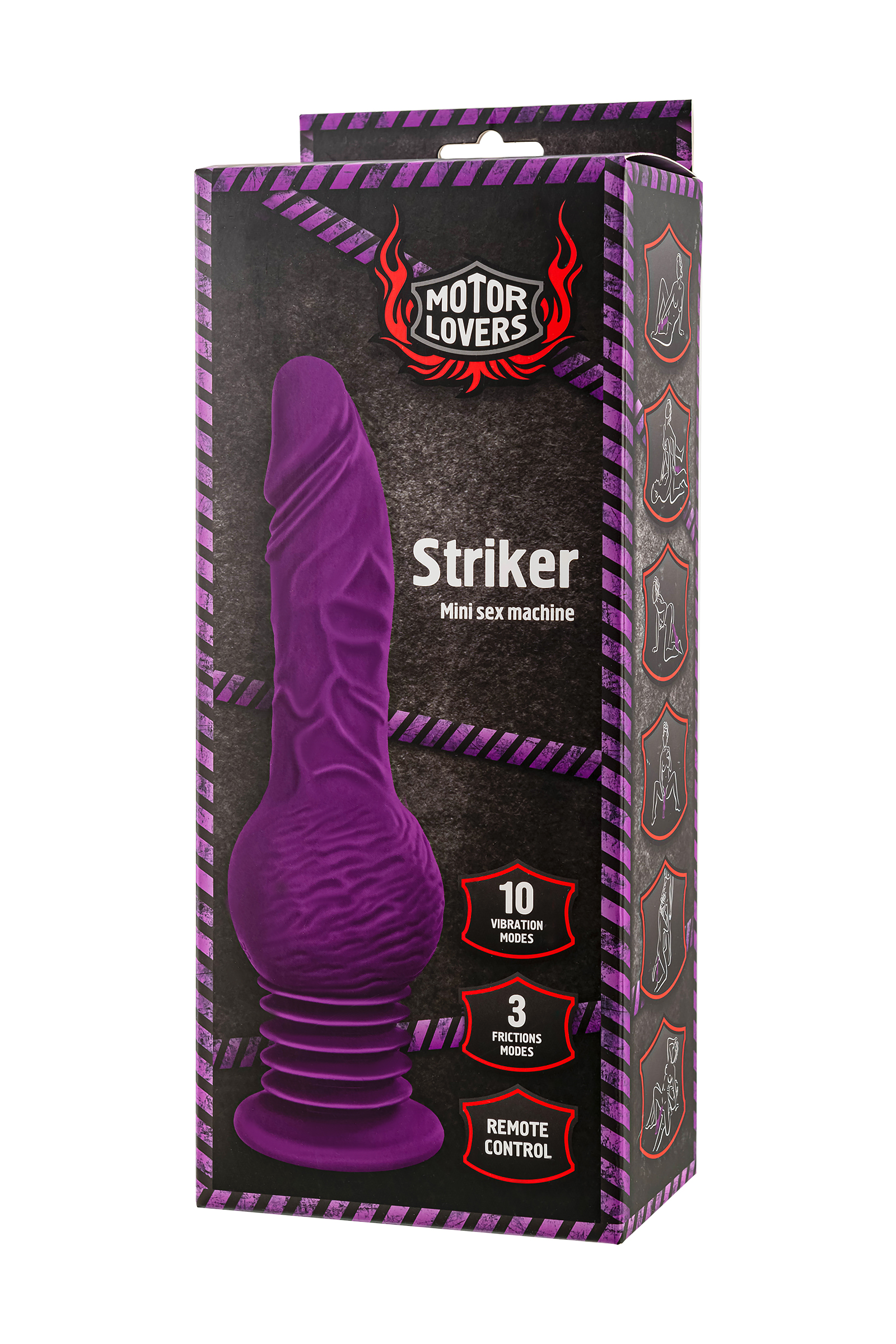 Striker Mini Seks Makinesi – Uzaktan Kumandalı, Silikon, Mor, 23,5 cm 8 Striker Mini Seks Makinesi – Uzaktan Kumandalı, Silikon, Mor, 23,5 cm - Image 16