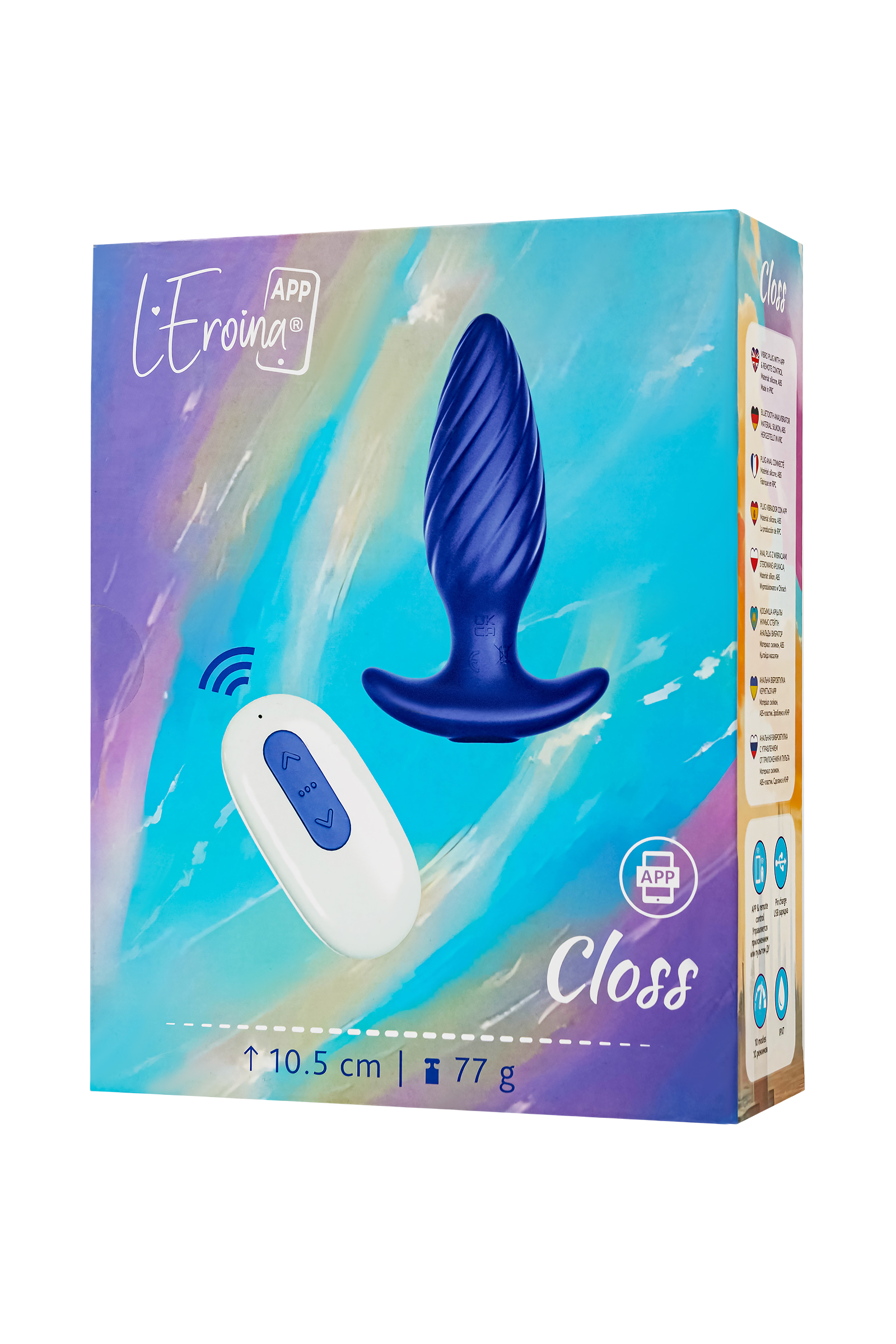 L’Eroina APP CLOSS Uygulama ve Kumanda Kontrollü Silikon Titreşimli Anal Vibratör – Mavi, 10,5 cm 11 L’Eroina APP CLOSS Uygulama ve Kumanda Kontrollü Silikon Titreşimli Anal Vibratör – Mavi, 10,5 cm - Görsel 24
