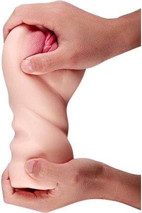 XOXO 2-Inlet Realistic Masturbator 700 g – TPE, Flesh, 17.5 cm, 700 g