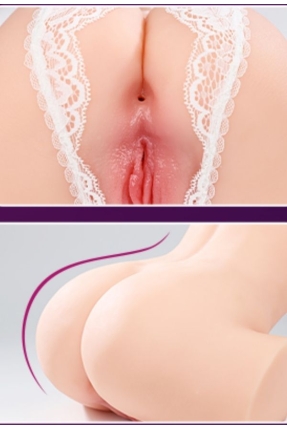 XOXO 5 kg Realistik Mastürbatör – Çift Giriş (Vajinal/Anal), Güçlü Titreşim, TPE Ten, Şarjlı