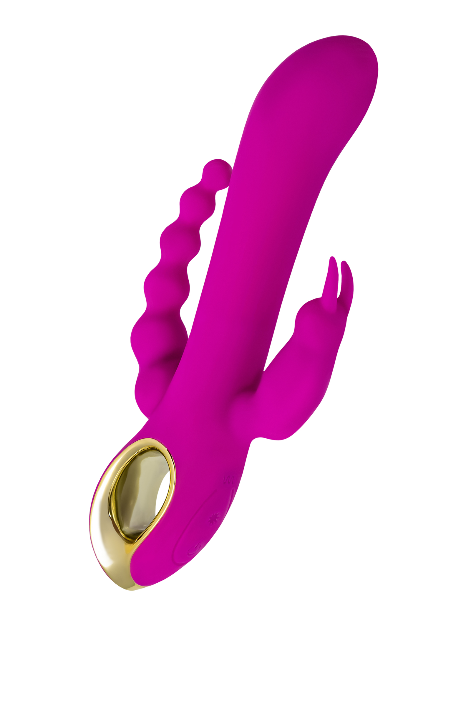 Trinny Üçlü Etkili Silikon Vibratör – Mor, 21,5 cm 1 A-Toys by TOYFA TRINNY Üçlü Vibratör